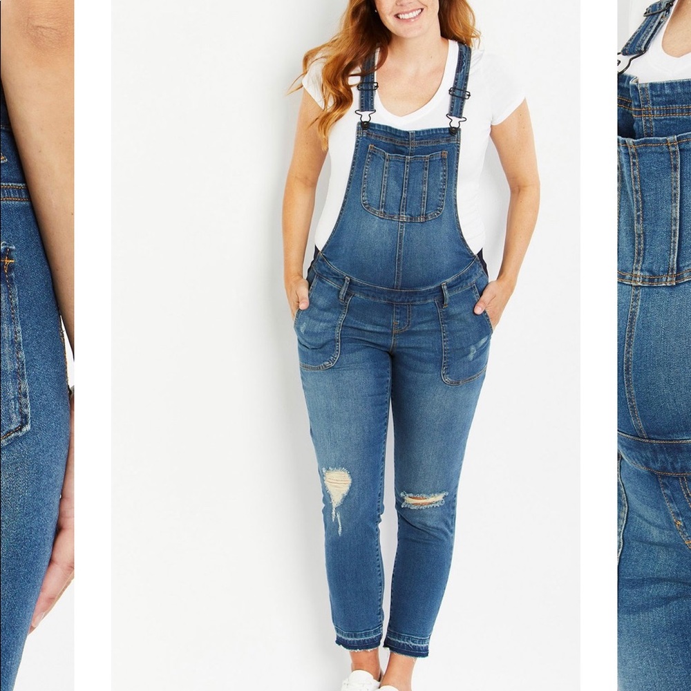 Indigo Blue Maternity Overalls